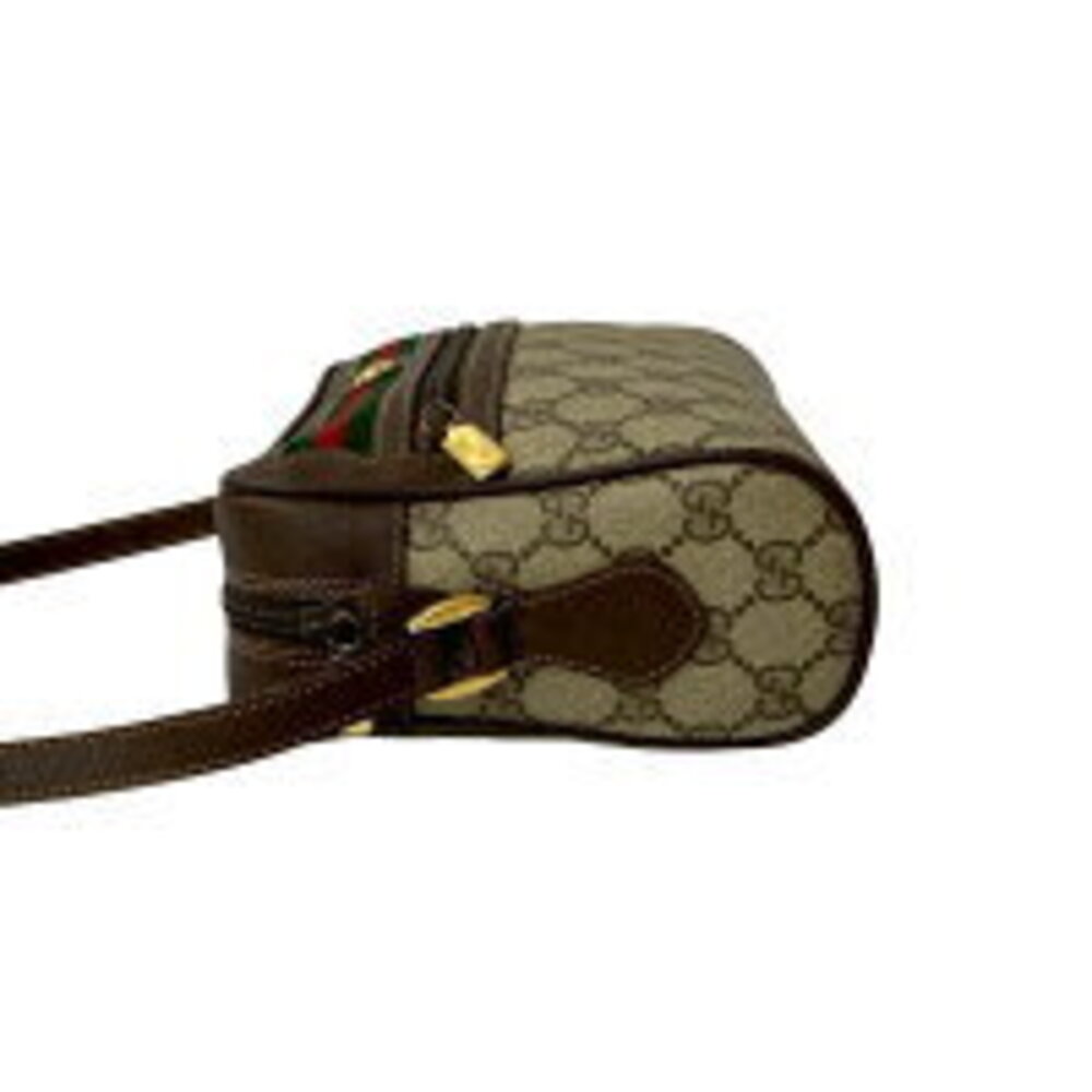 GUCCI Sherry GG logo leather Shoulder Bag brown - Picture 5 of 9